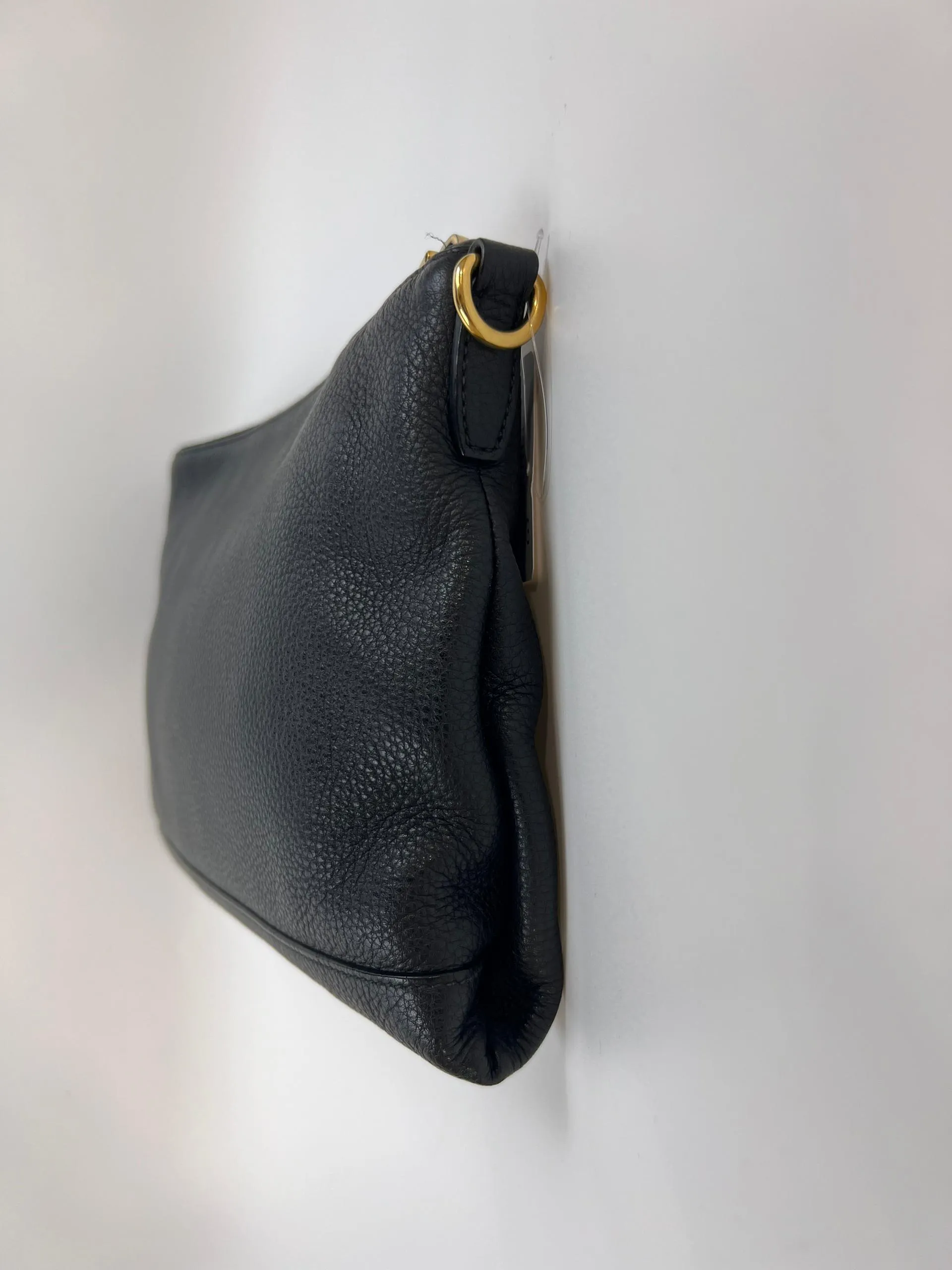 1BH050 Nero Vitello Daino Shoulder Bag