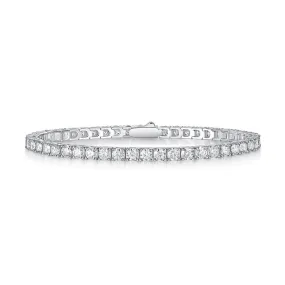 925 Sterling Silver Moissanite Tennis Bracelet