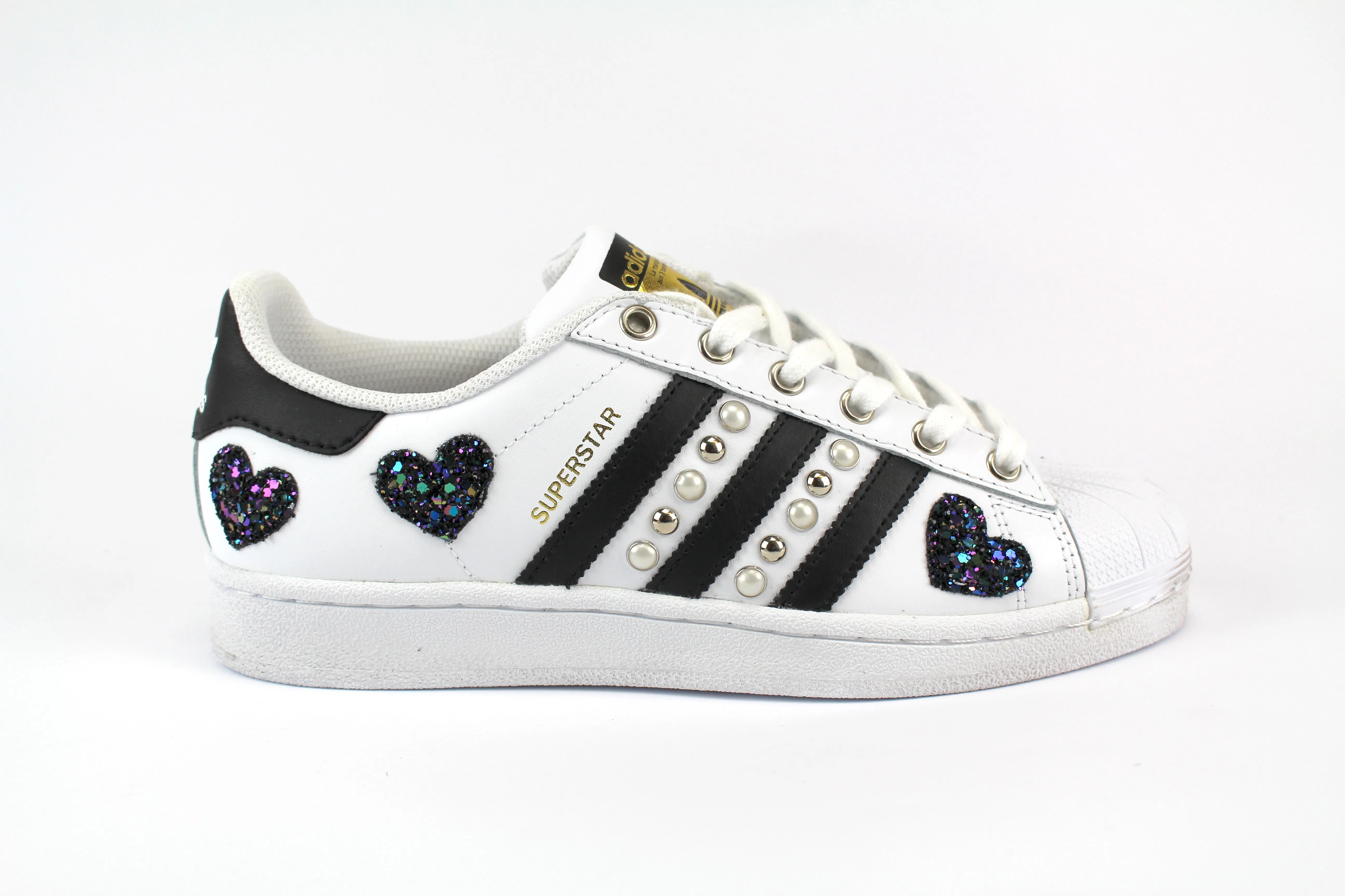 Adidas Superstar Borchie & Cuori Black Iris