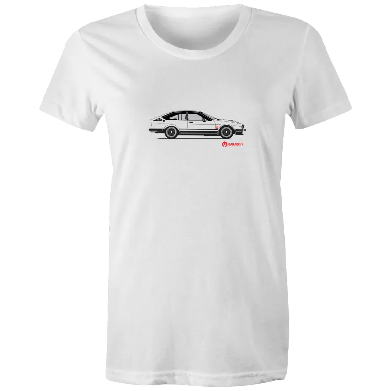 Alfa GTV6 Side - Womens Crew T-Shirt