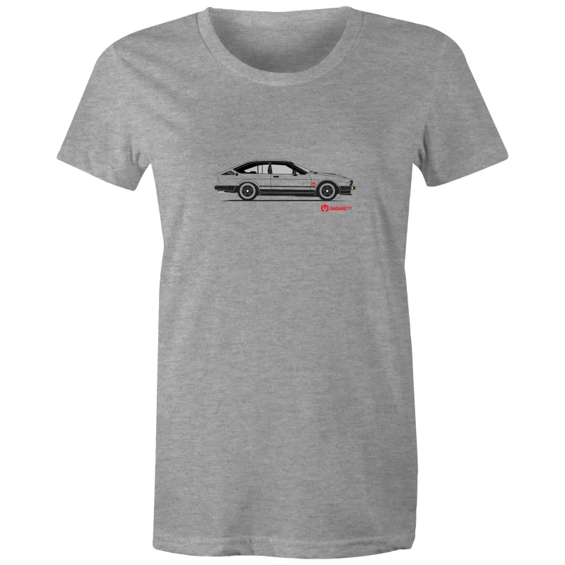 Alfa GTV6 Side - Womens Crew T-Shirt