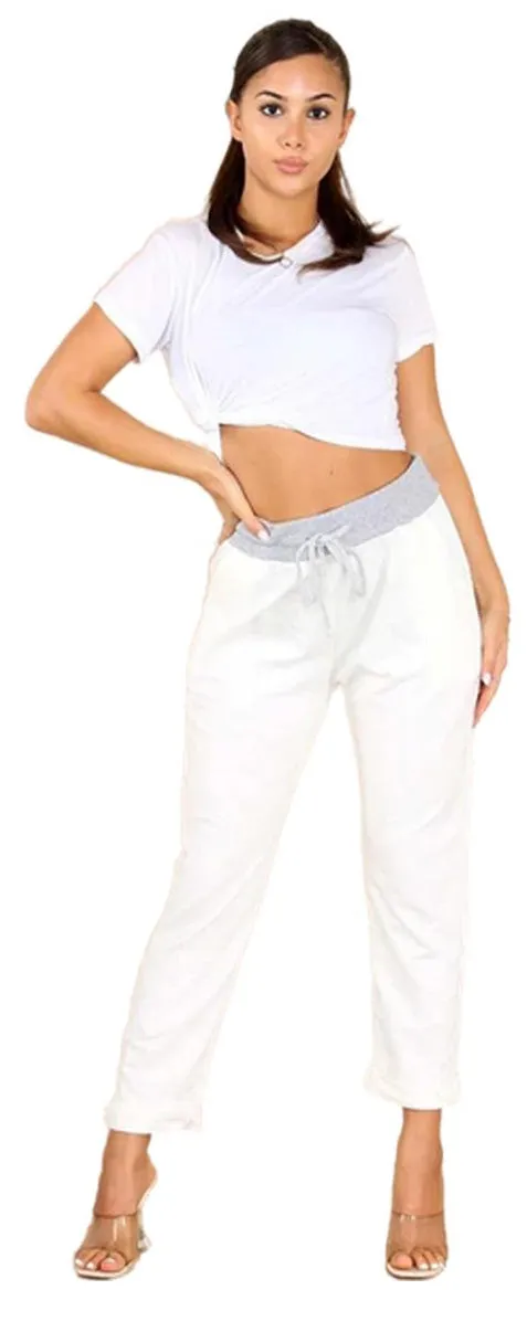 Anne   Kate Italian Plain Bianco Pants 8-10