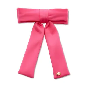 APRICOT NEOPRENE ANTOINETTE BOW BARRETTE