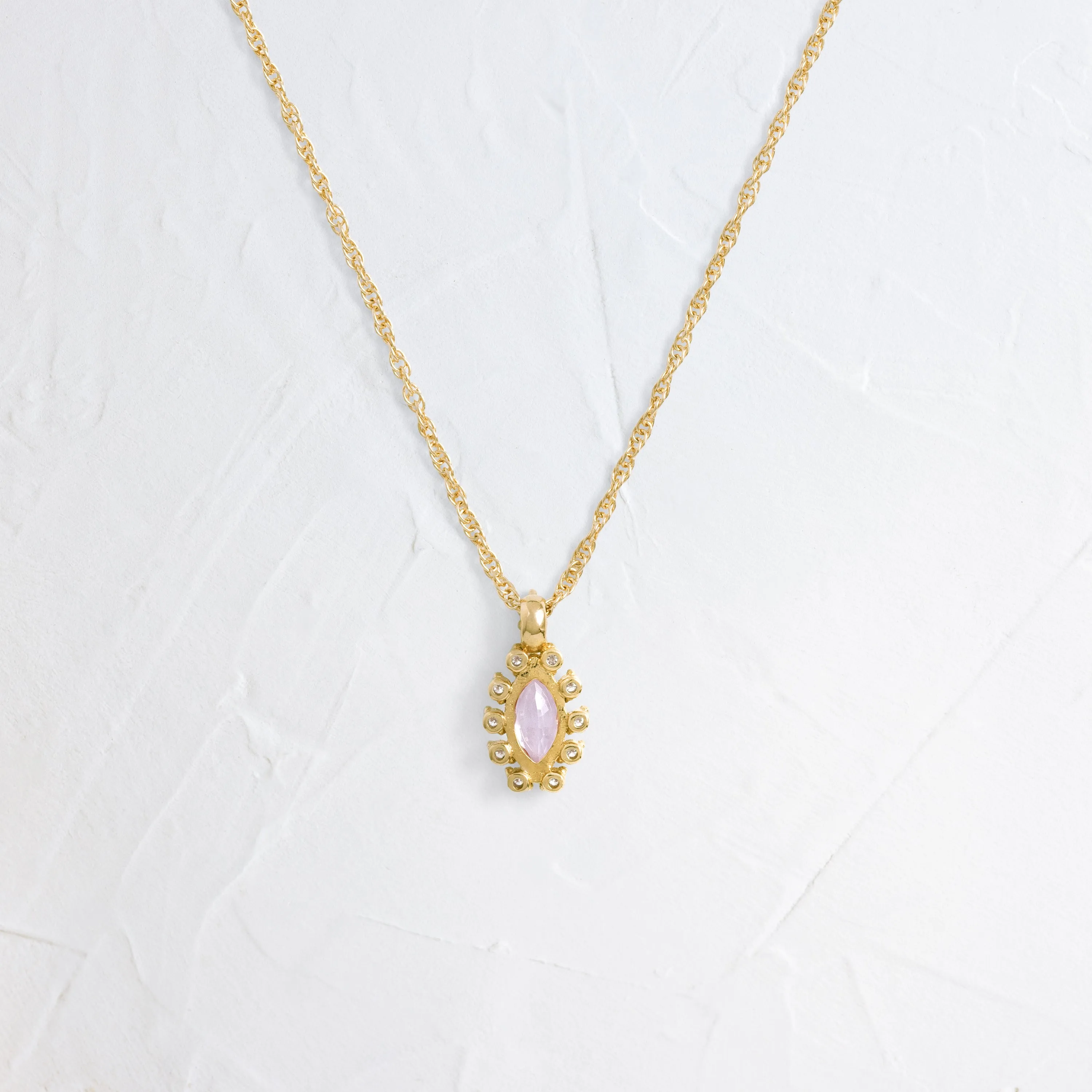 Atoll Necklace, Pink Sapphire - In Stock