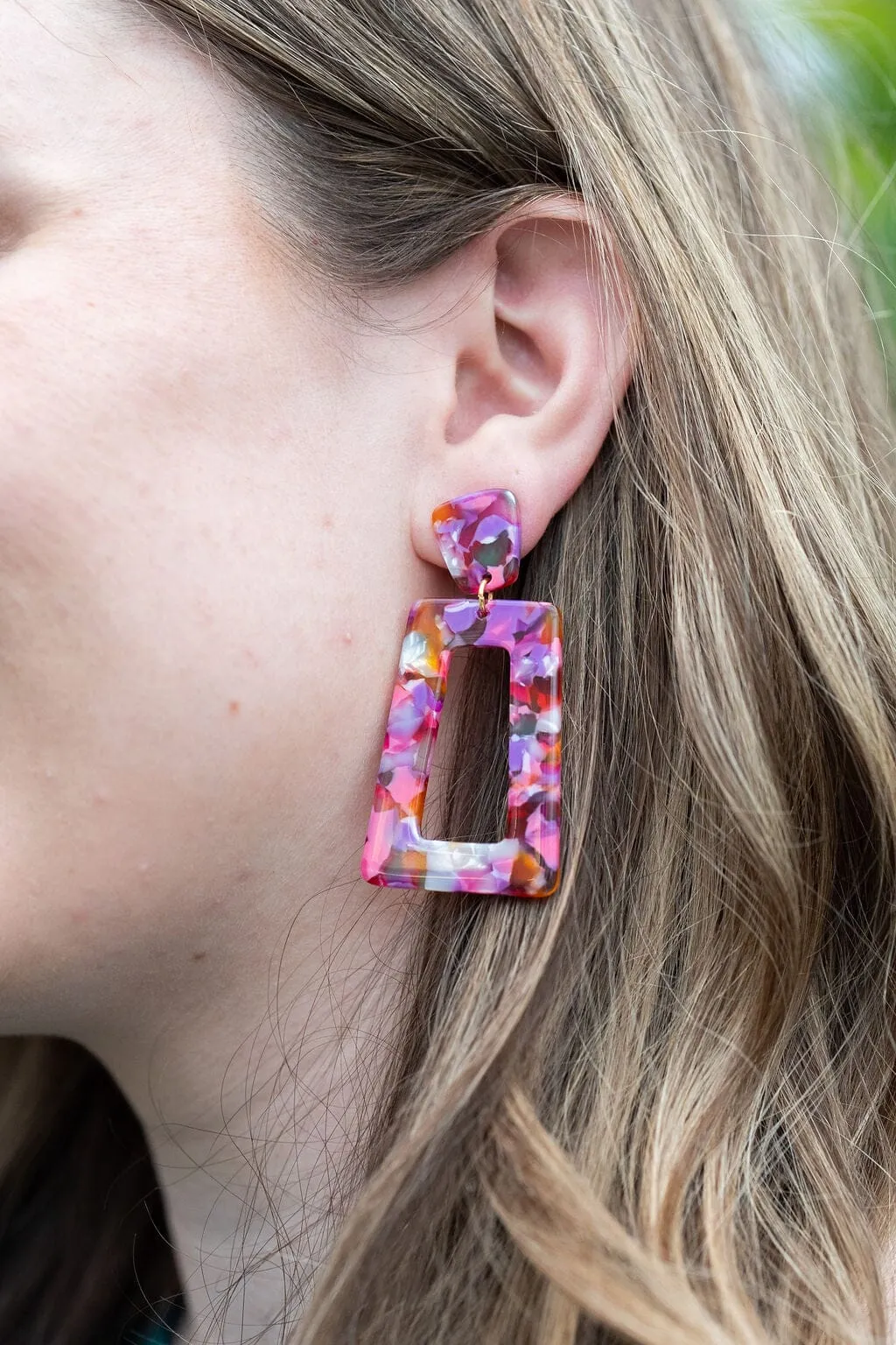 Avery Earrings - Paradise Pink