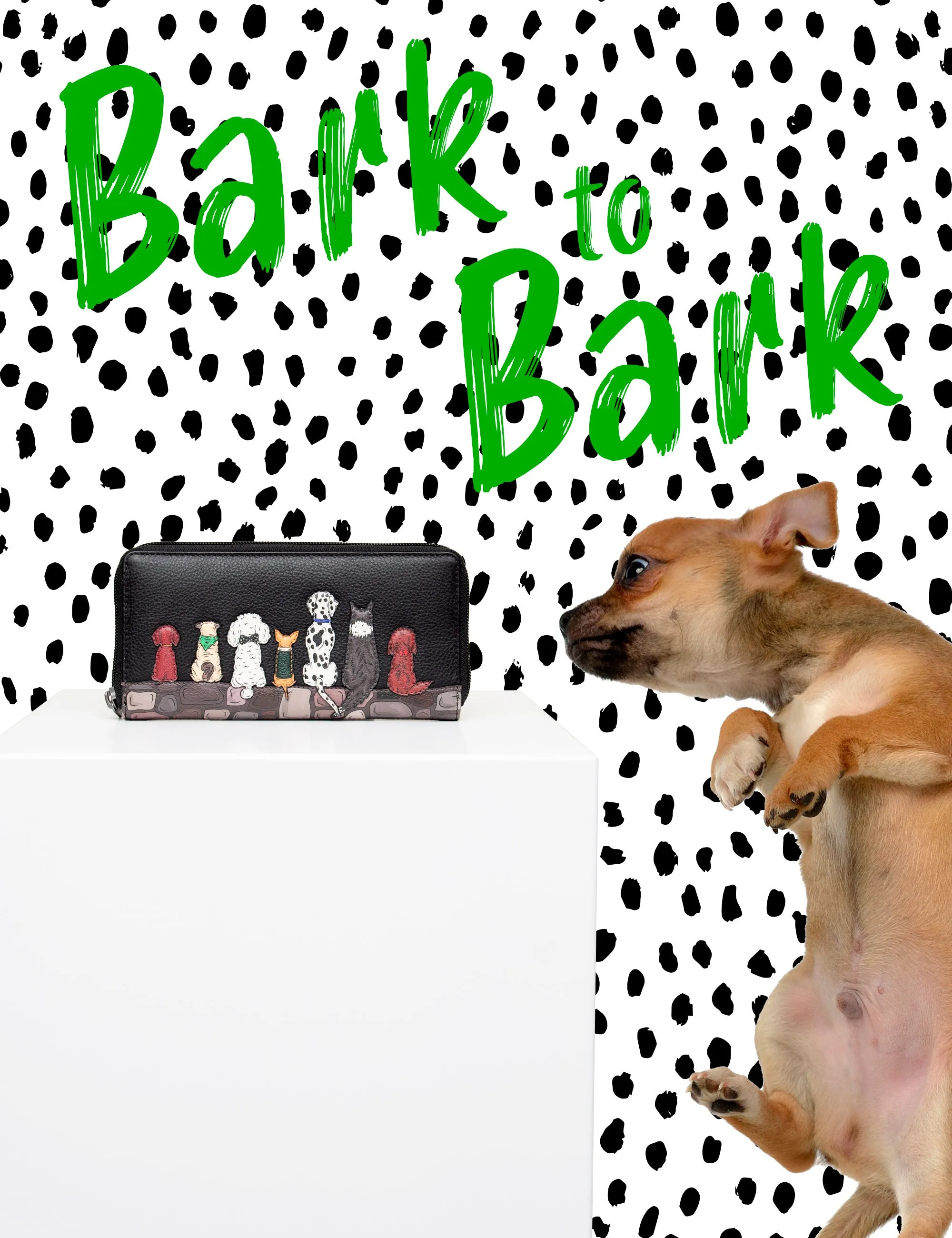 Bark to Bark Zip Round Leather Purse