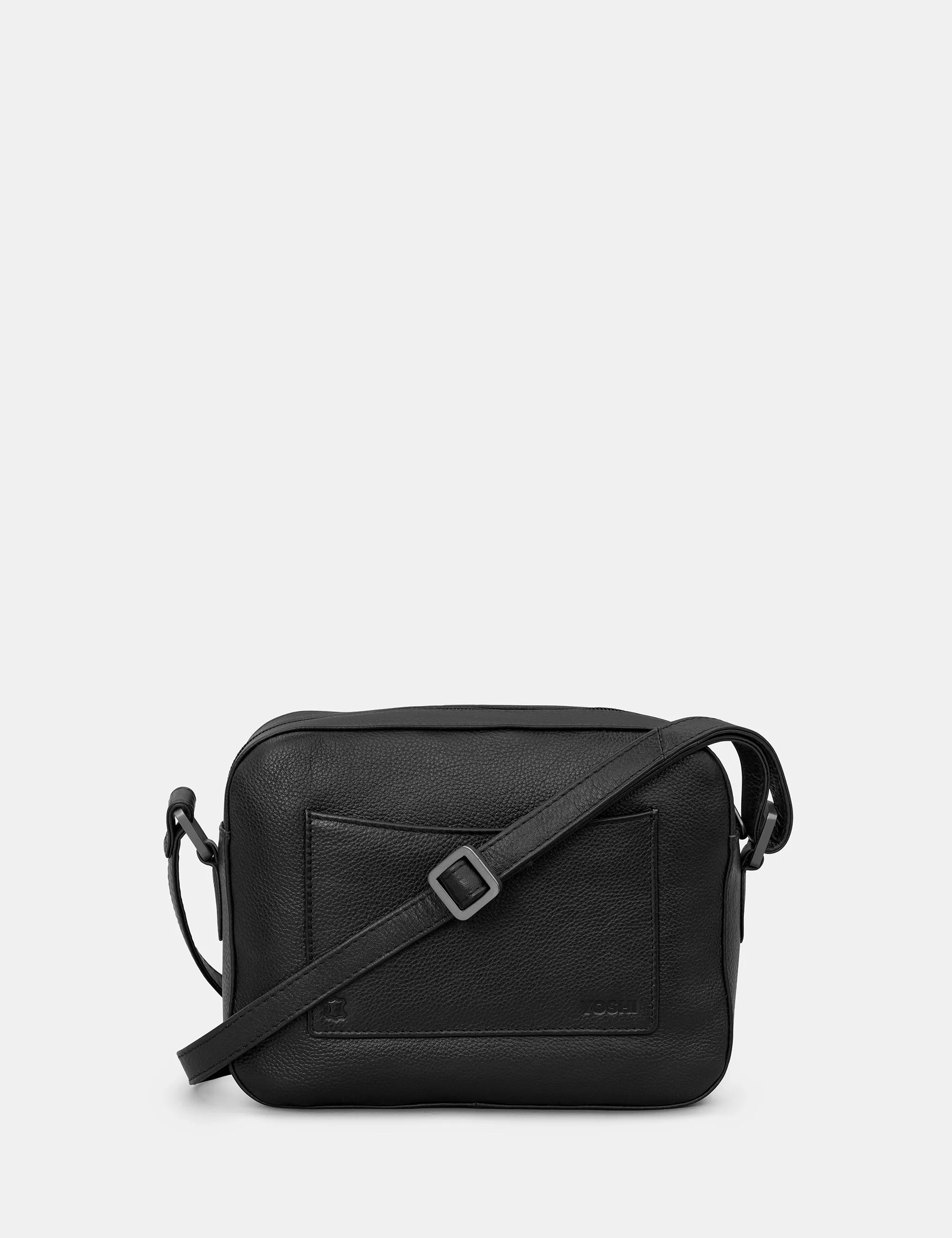 Belmont Black Leather Camera Bag