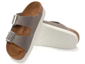 Birkenstock: Arizona Platform in Dove Grey