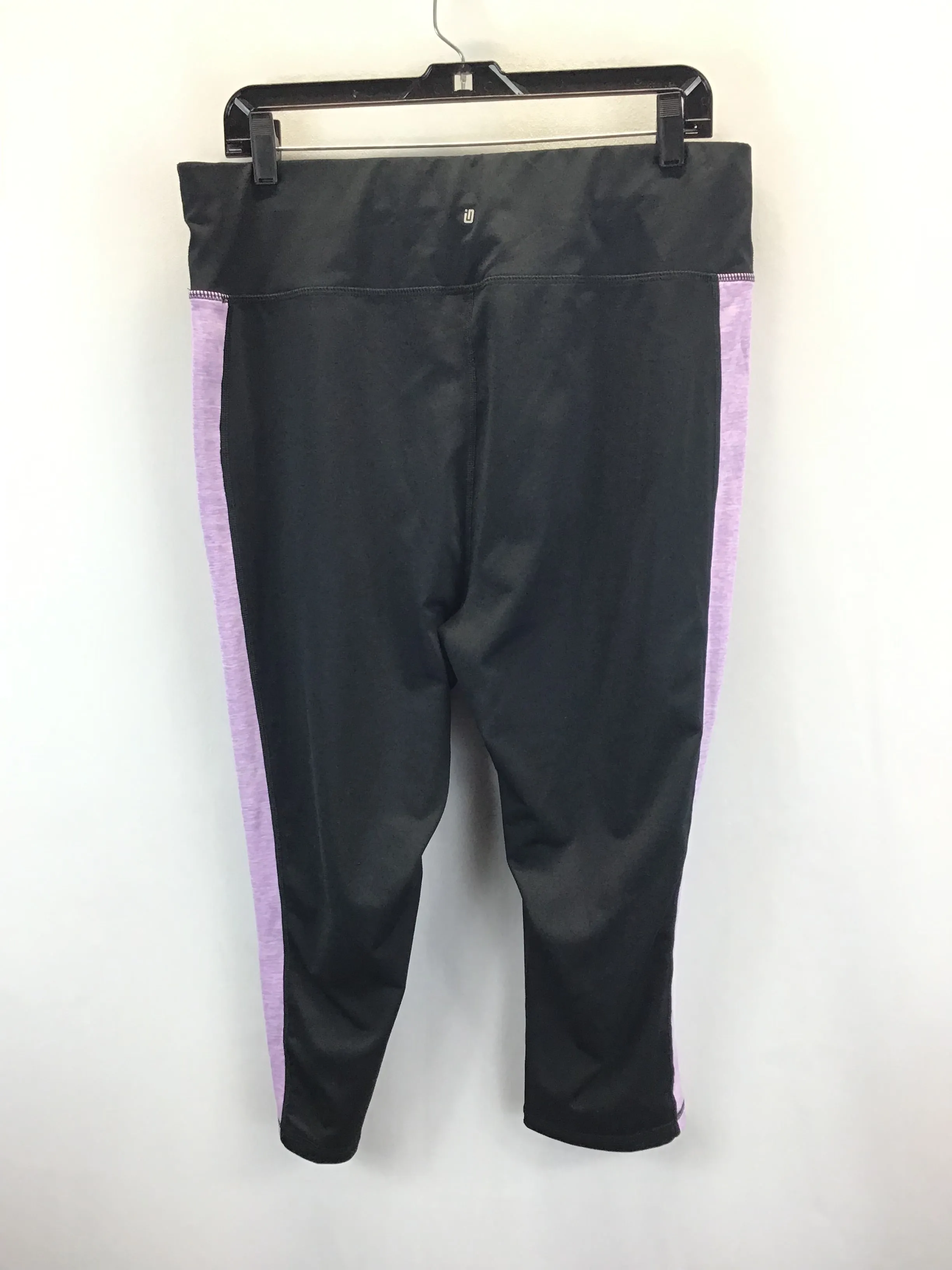 Black & Purple Athletic Pants 2pc Ideology, Size 1X