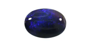 Black Opal, Oval 11.68ct Lightning Ridge