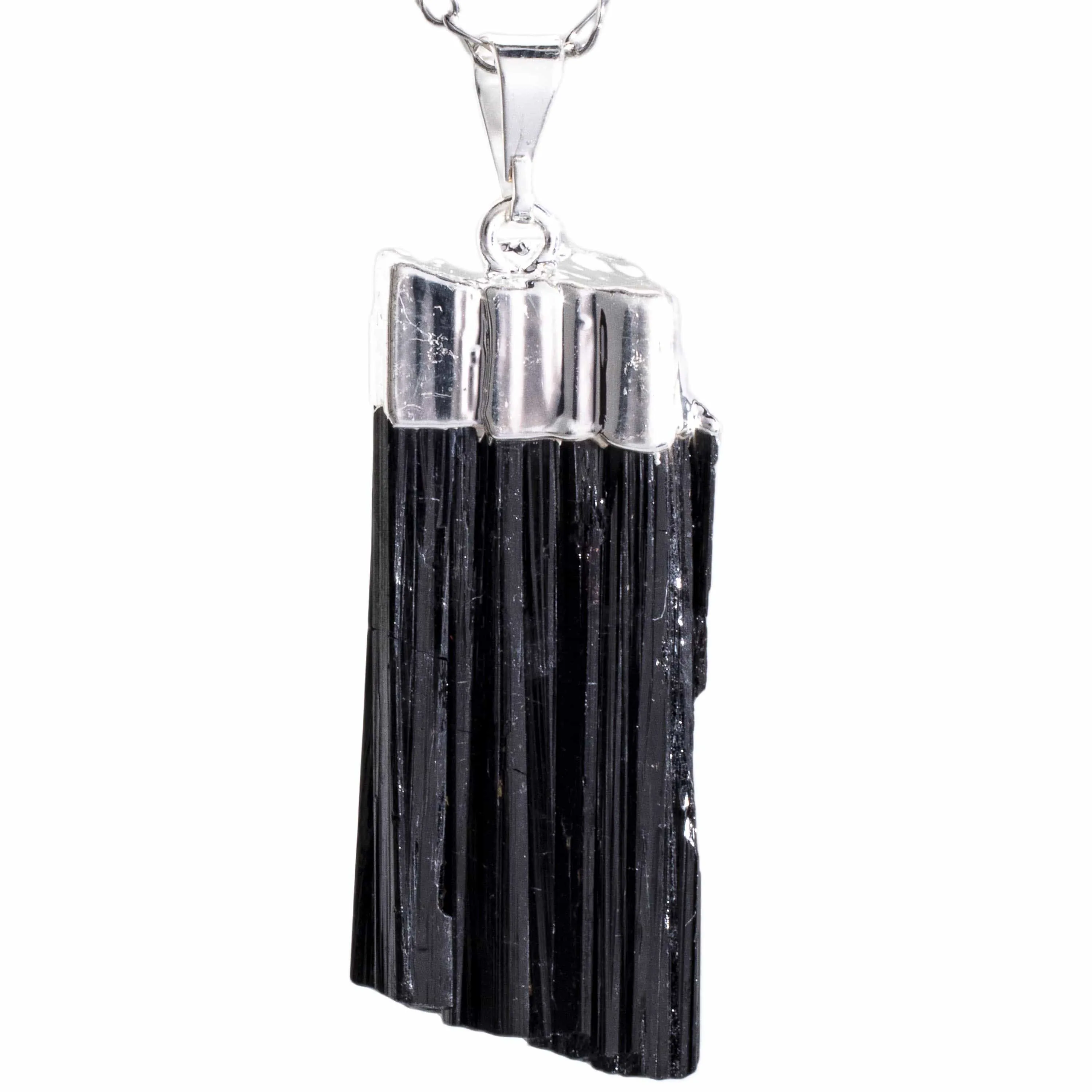 Black Tourmaline Pendnant on Chain