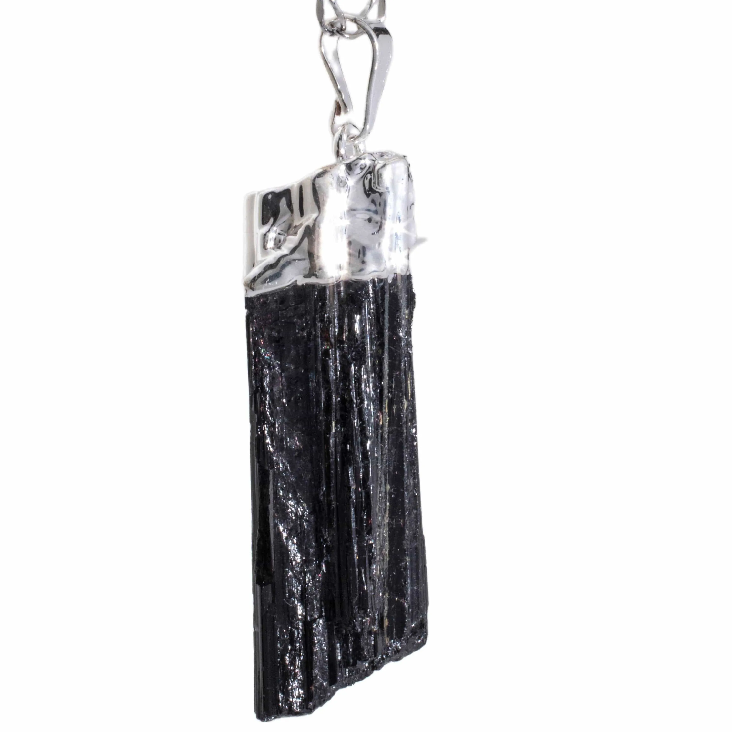 Black Tourmaline Pendnant on Chain