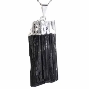 Black Tourmaline Pendnant on Chain