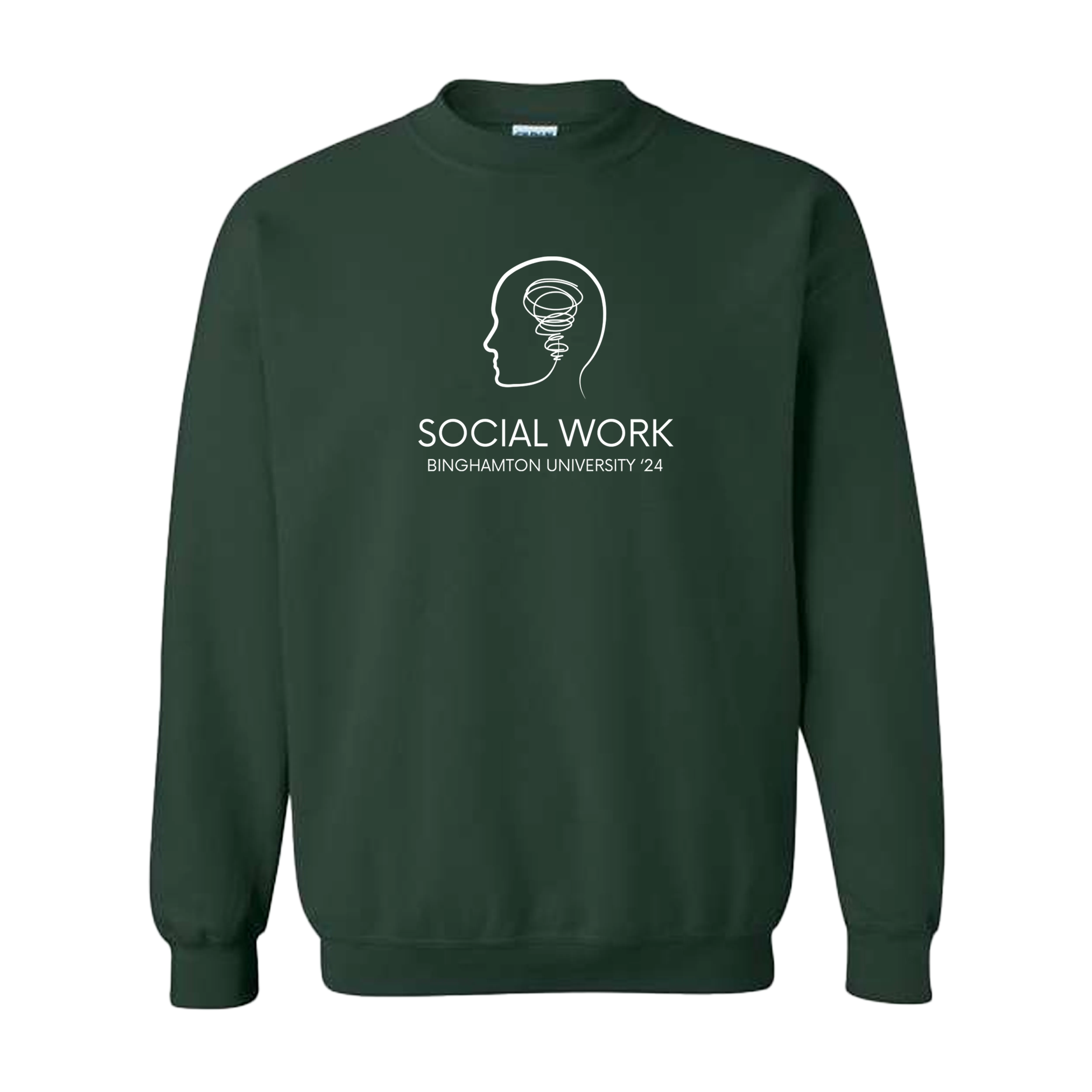 BU MSW Crewneck - Choose Your Brain Logo