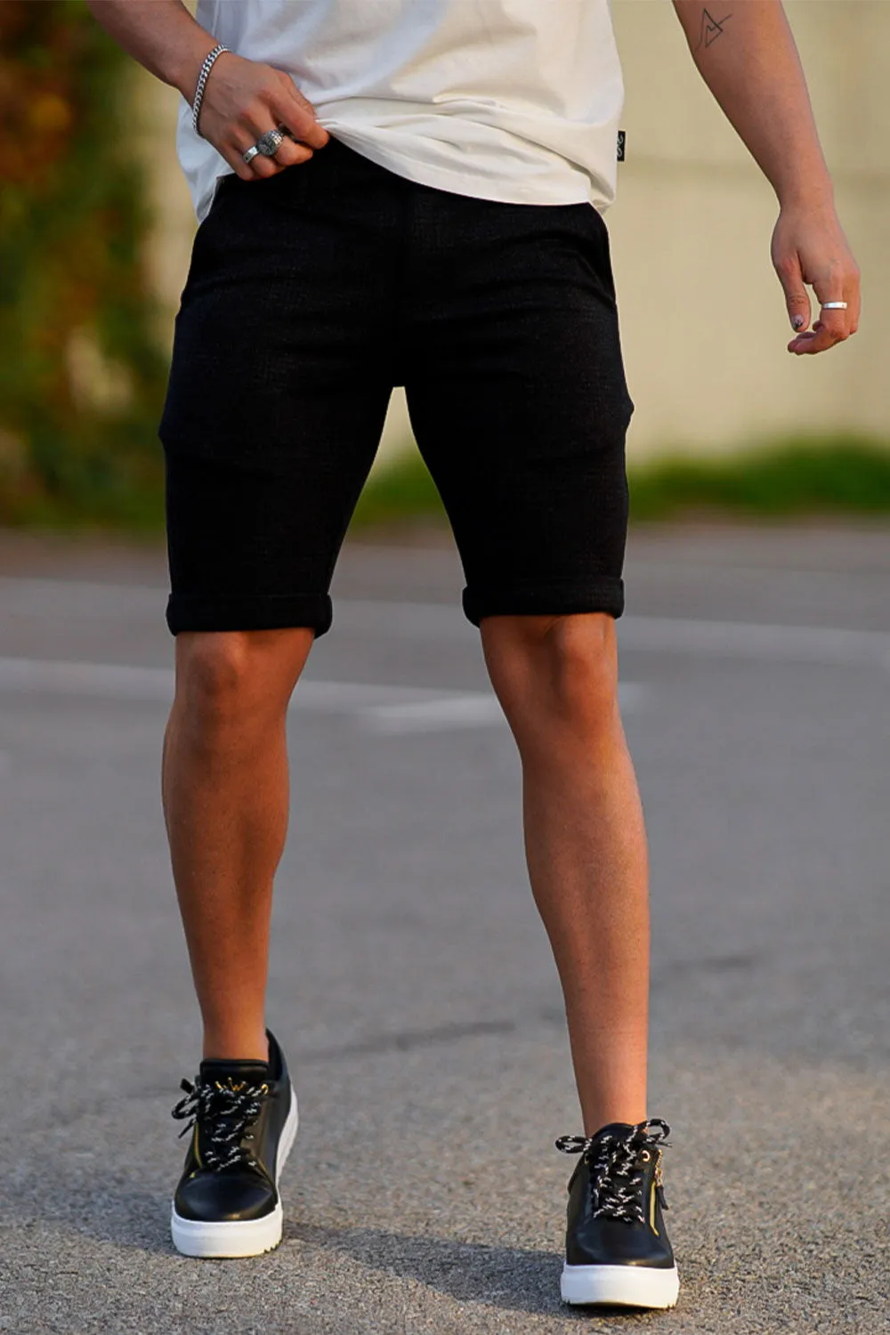 Buy $80 Free Shipping Men's Black Short