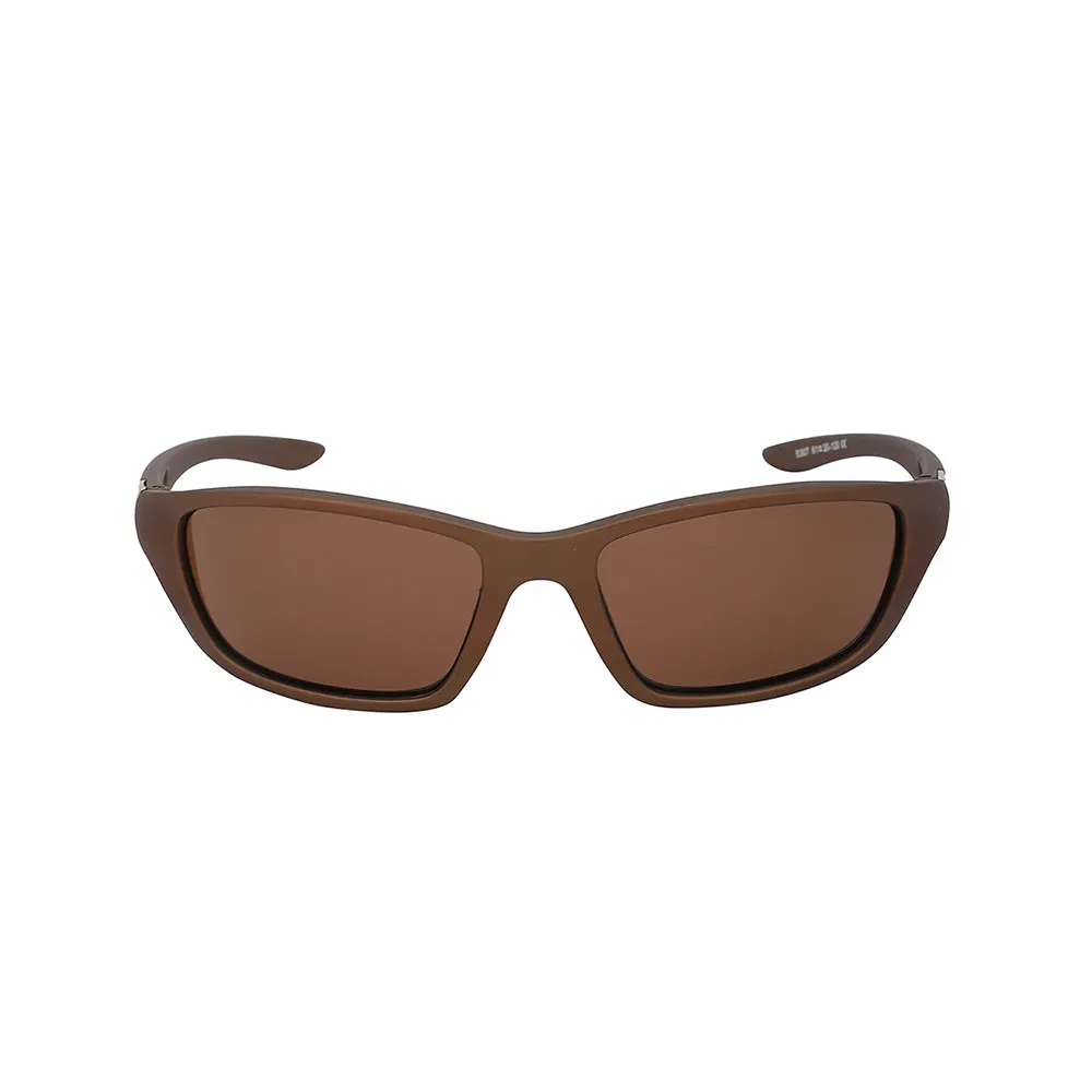 Carlton London Premium Brown Toned Polarised And Uv Protected Lens Sports Sunglasses For Men