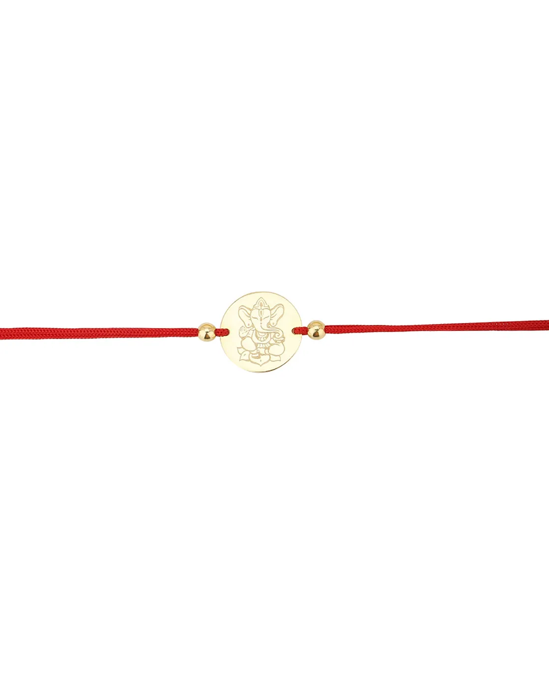 Carlton London Red 925 Sterling Silver Rakhi