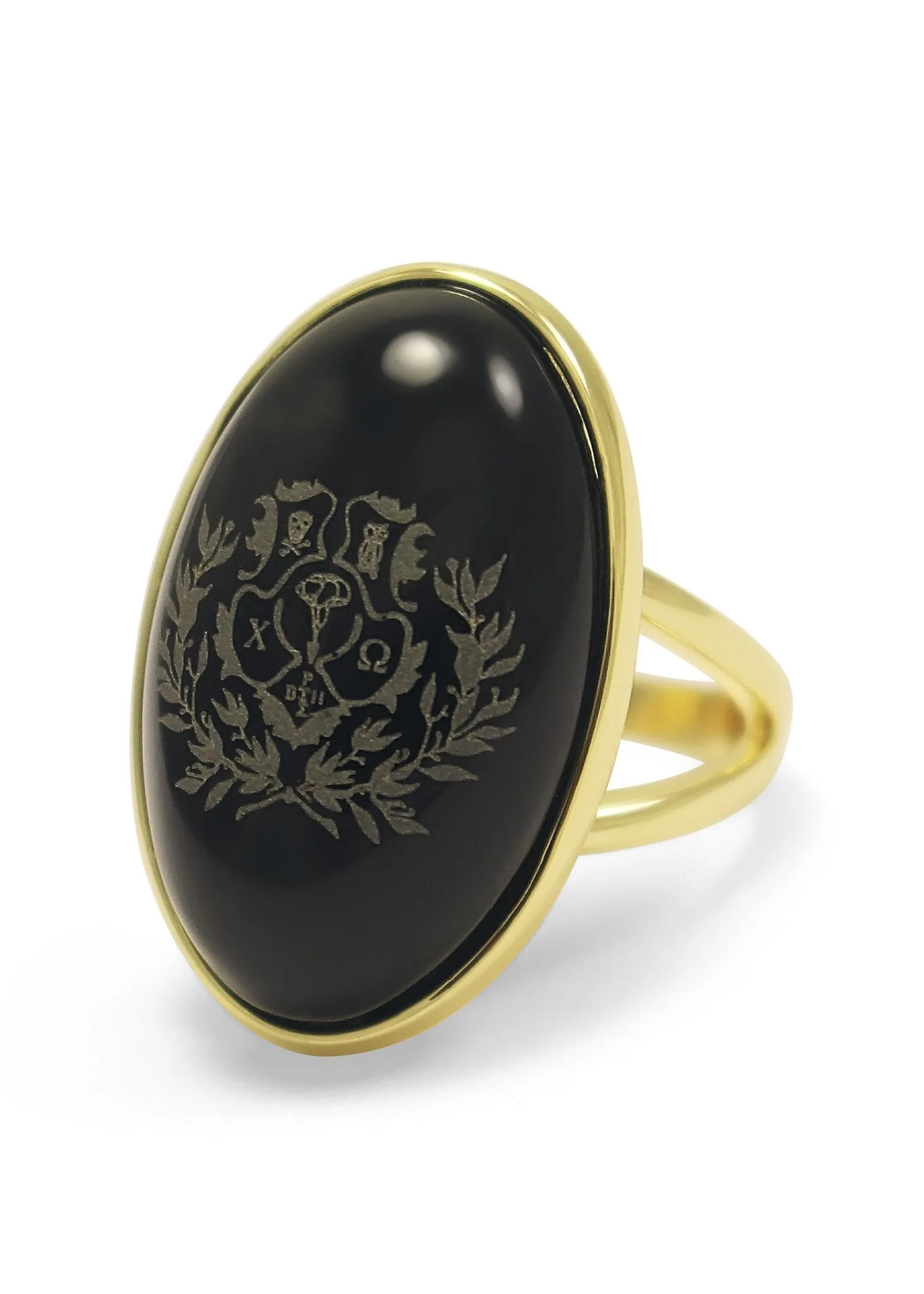 Chi Omega Crest Duchess Ring