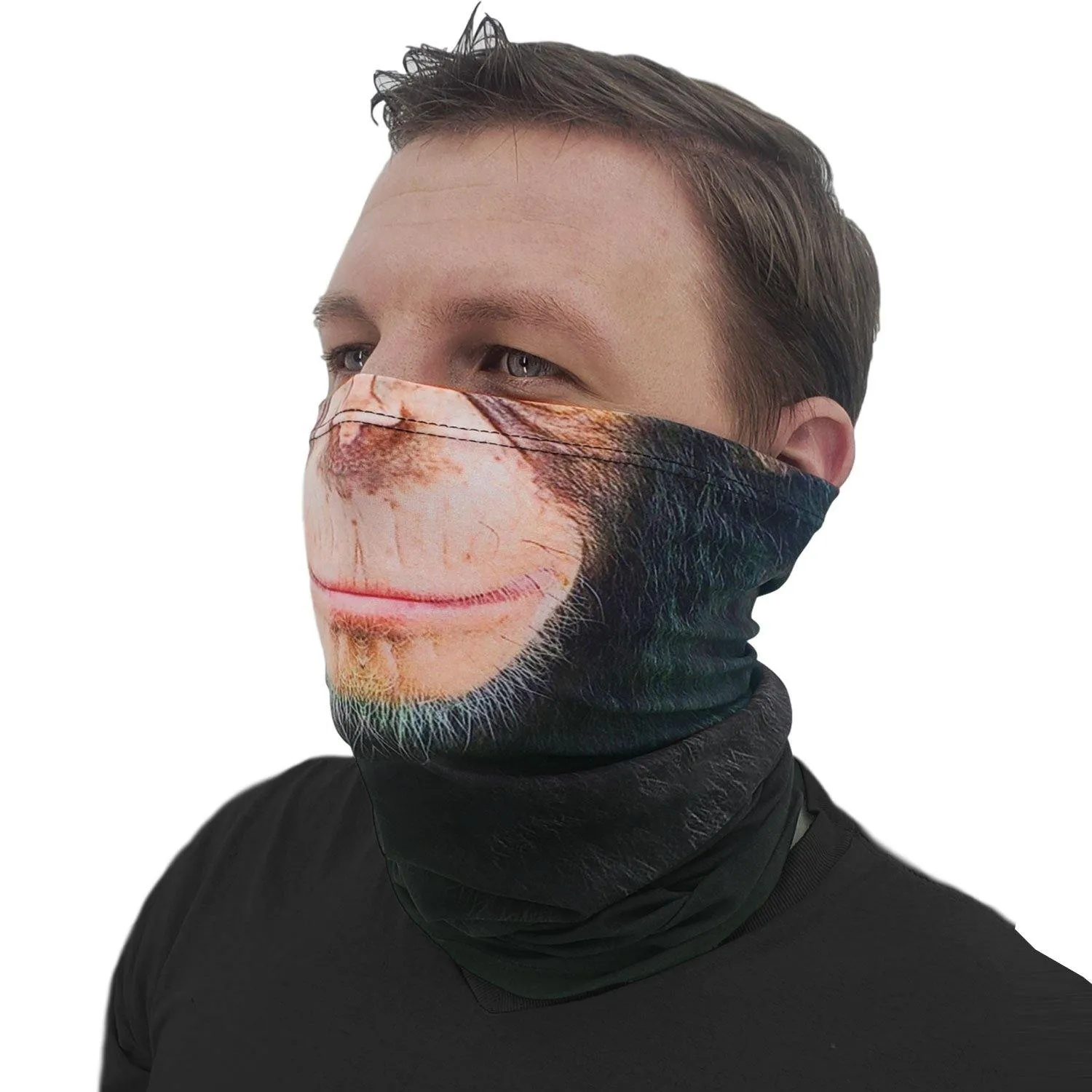 Chimpanzee Animal Face Neck Gaiter