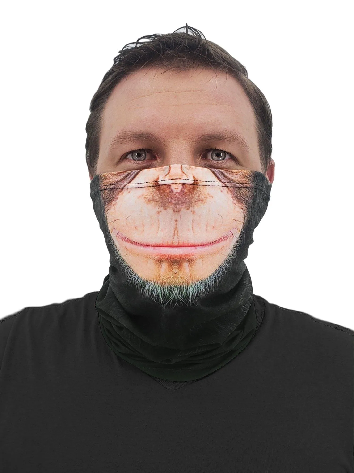 Chimpanzee Animal Face Neck Gaiter