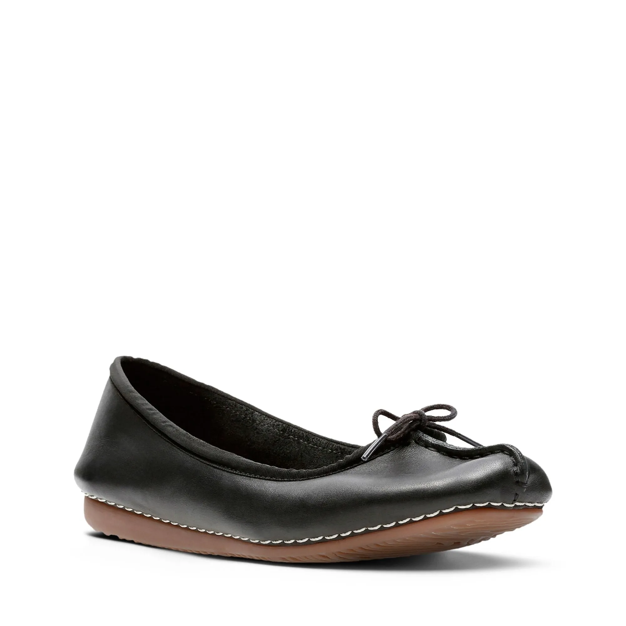 Clarks Freckle Ice Black Leather