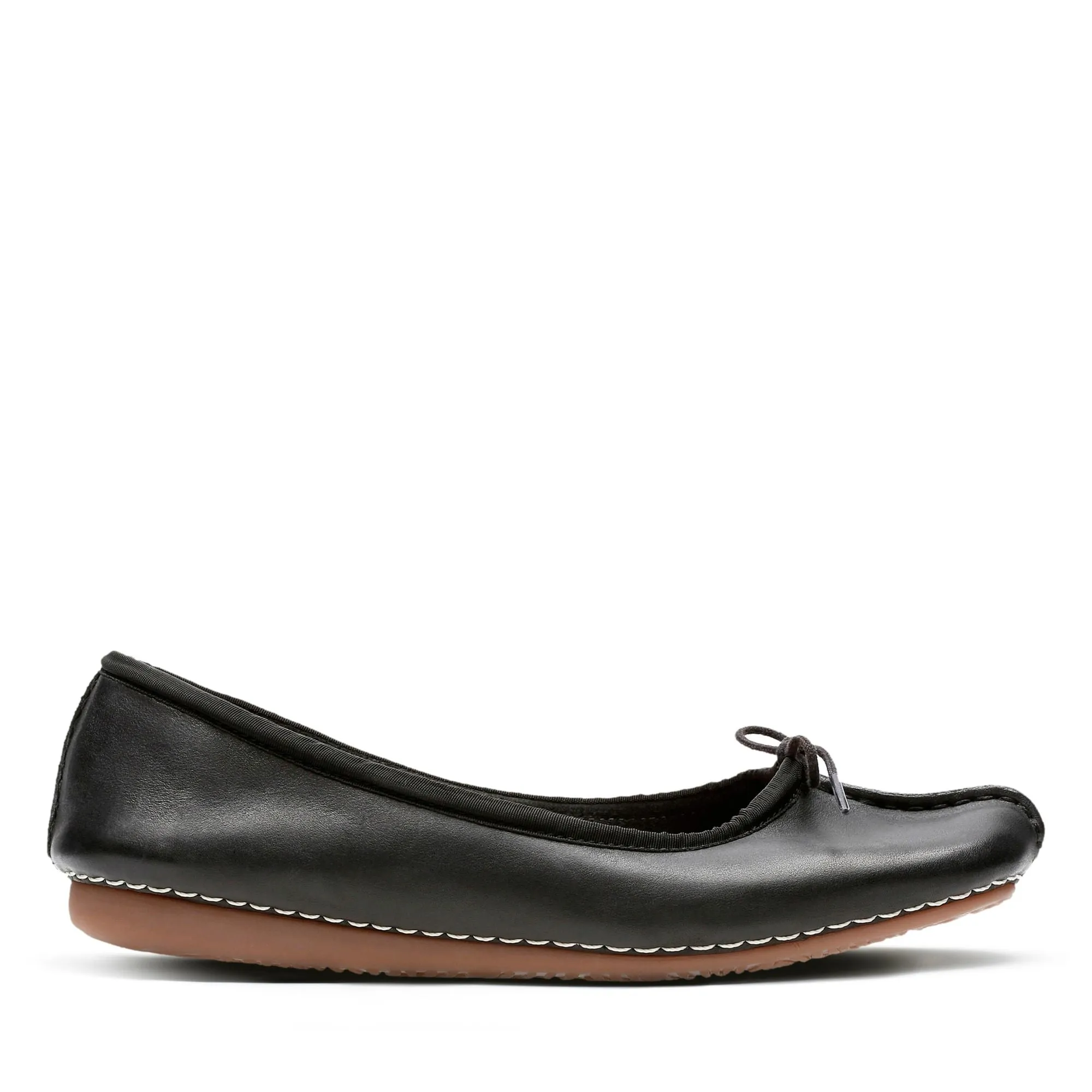 Clarks Freckle Ice Black Leather