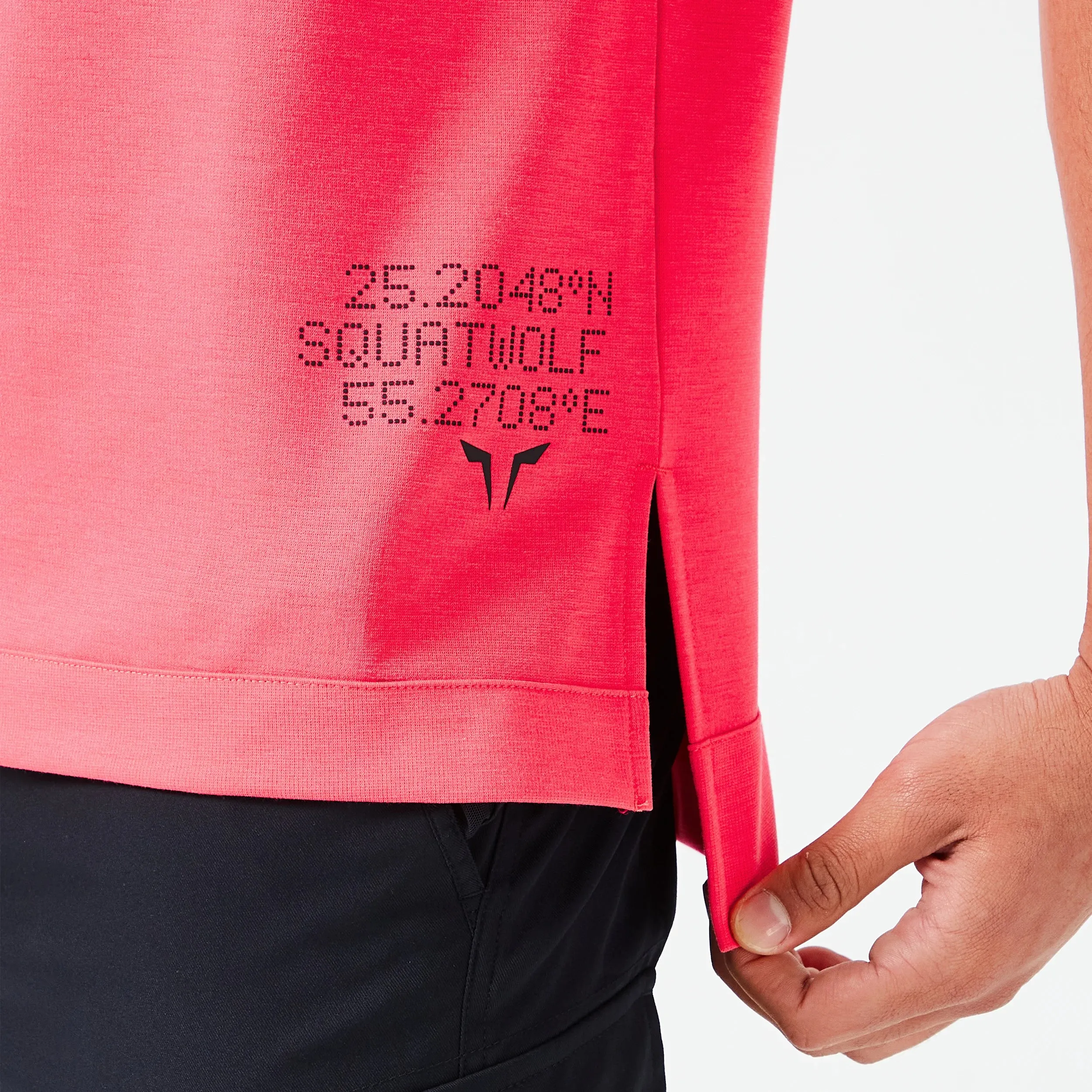 Code Henley Tee - Hot Pink