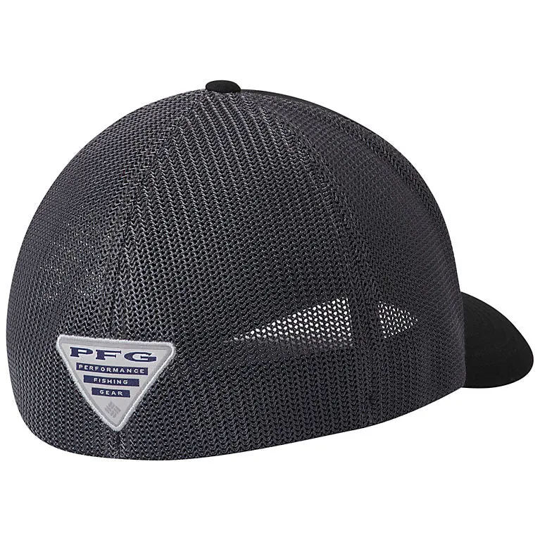 Columbia PFG Mesh Fish Flag Ball Cap Black