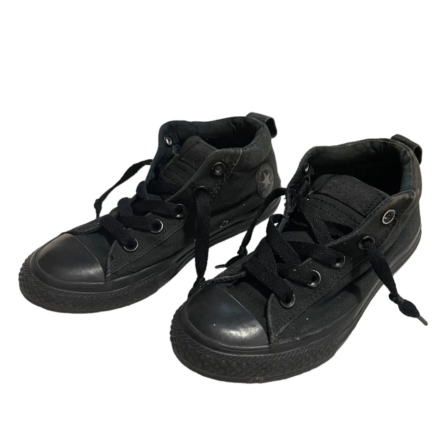 Converse All Star Black Mid Sneakers Size 2