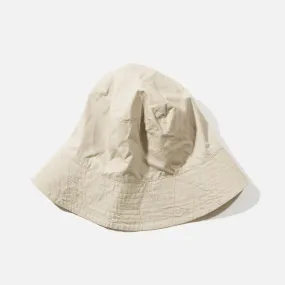 Cotton Duracloth Poplin Bucket Hat - Khaki