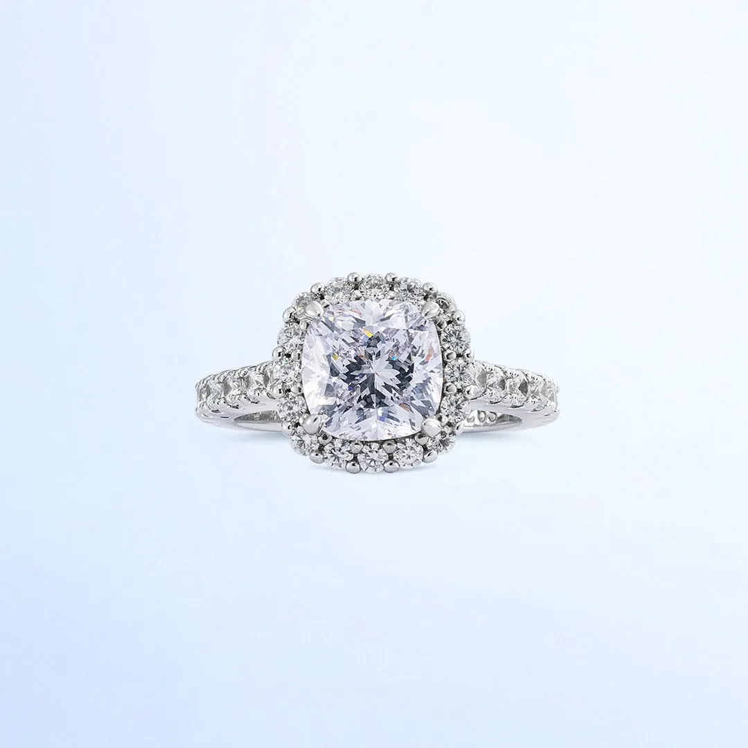 Cushion Cut Hola Engagement Ring