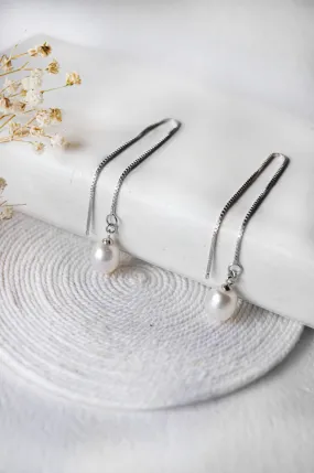 Delicate Yet Versatile Sterling Silver Threader Slip On Earrings