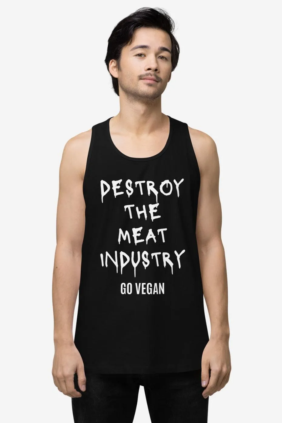 Destroy The Meat Industry Men’s premium tank top