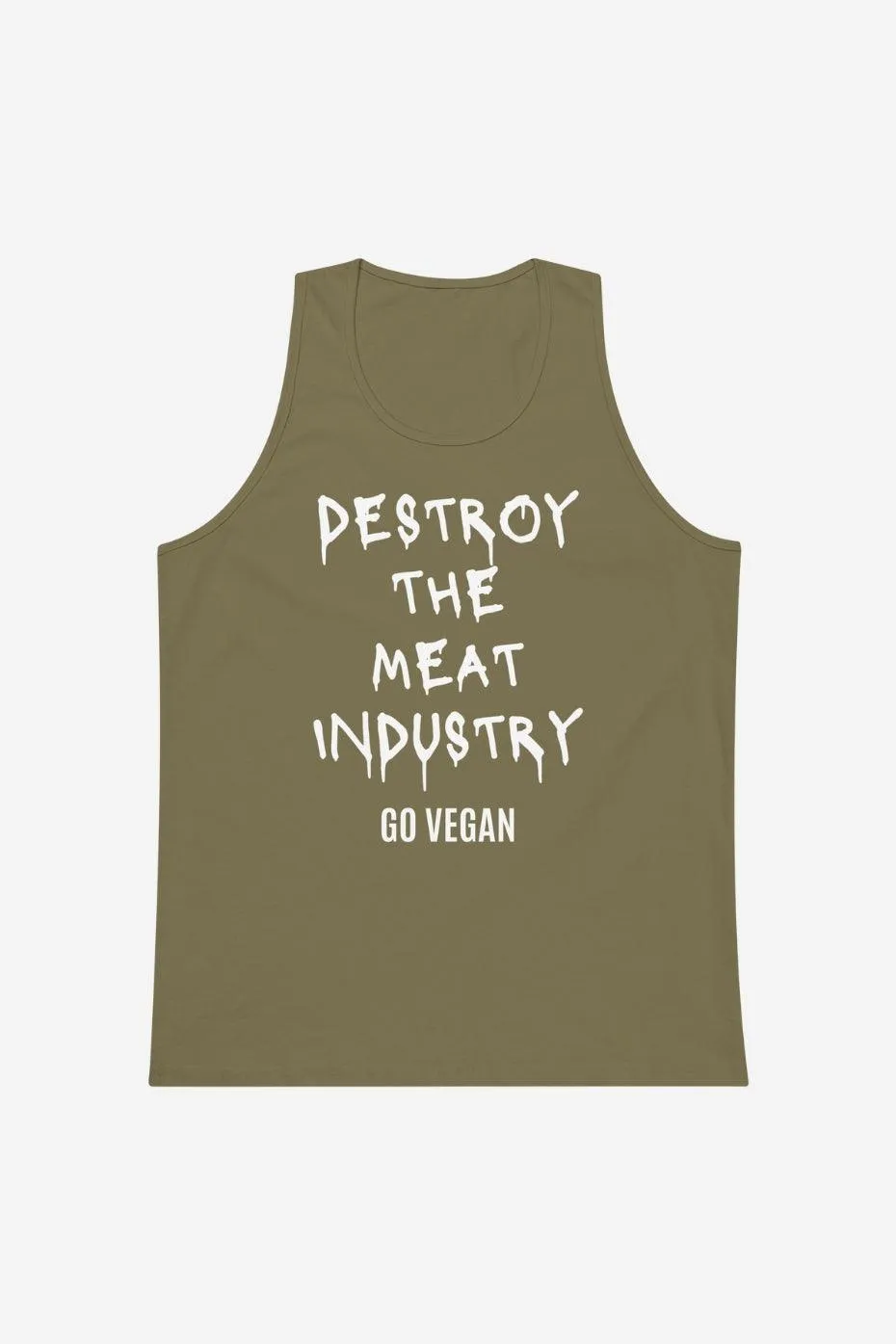 Destroy The Meat Industry Men’s premium tank top