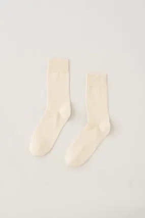 Dress Socks in Alabaster