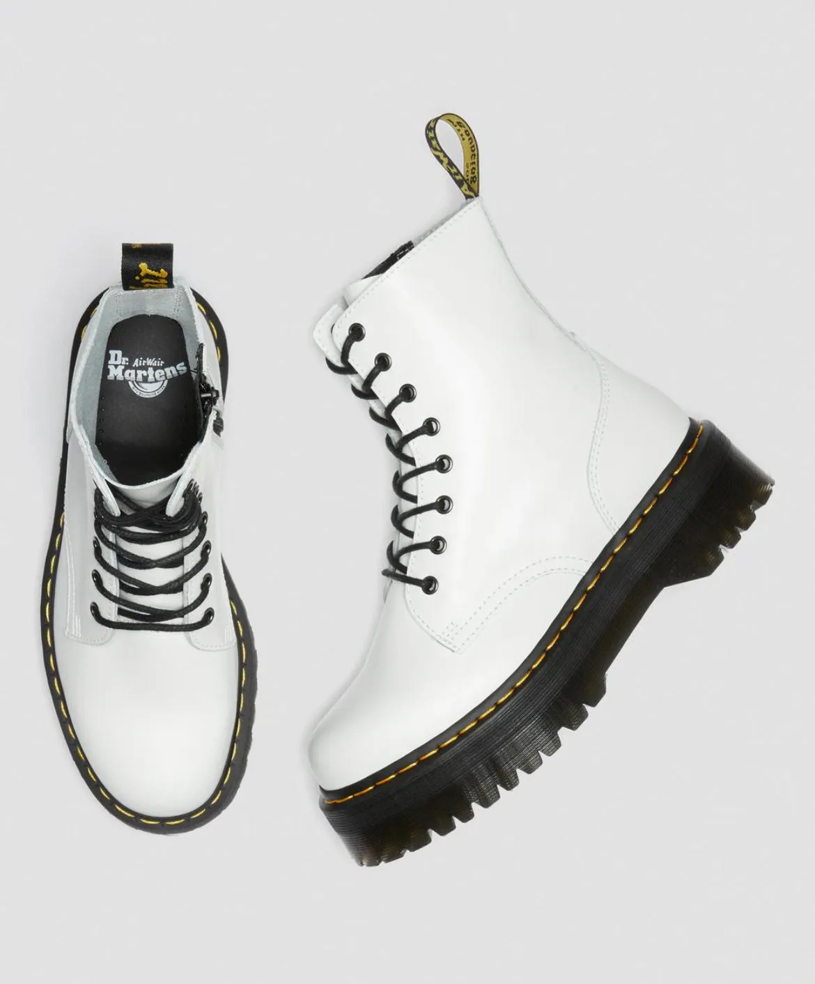 Dr.Martens Jadon Plateau White Smooth 15265100