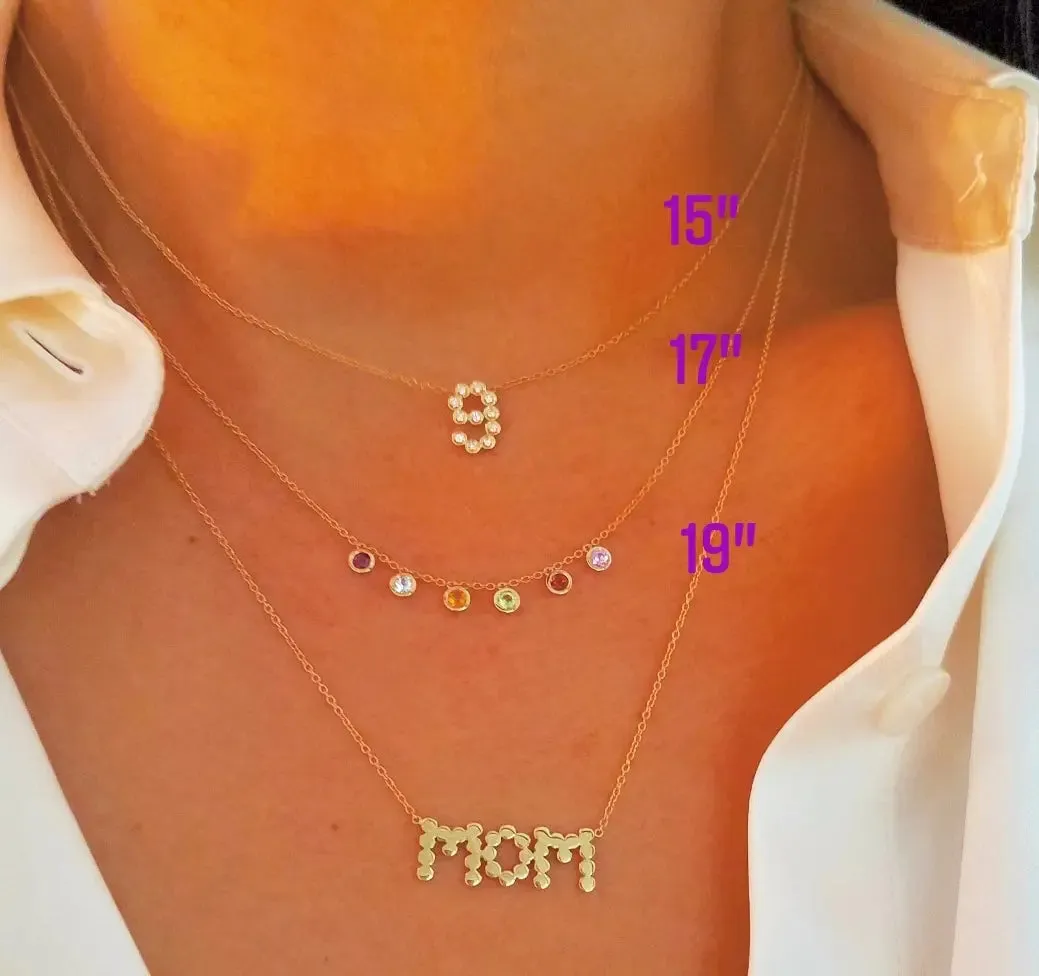 DSJ's Signature Meaningful Multi Gold Number Necklace