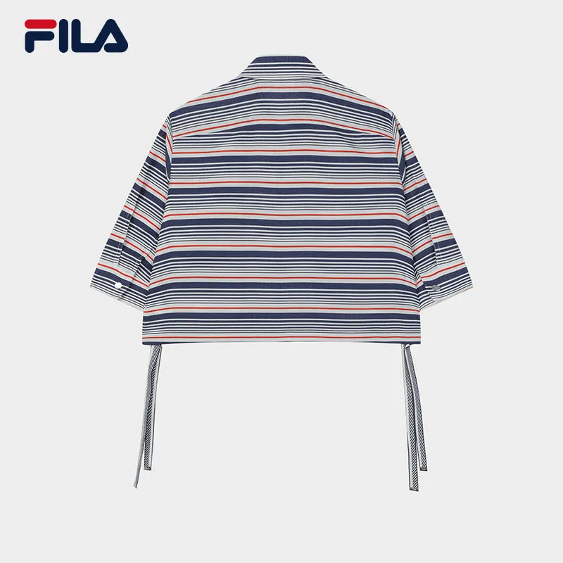 FILA CORE LIFESTYLE FILA EMERALD Women Woven Top (Full Print)