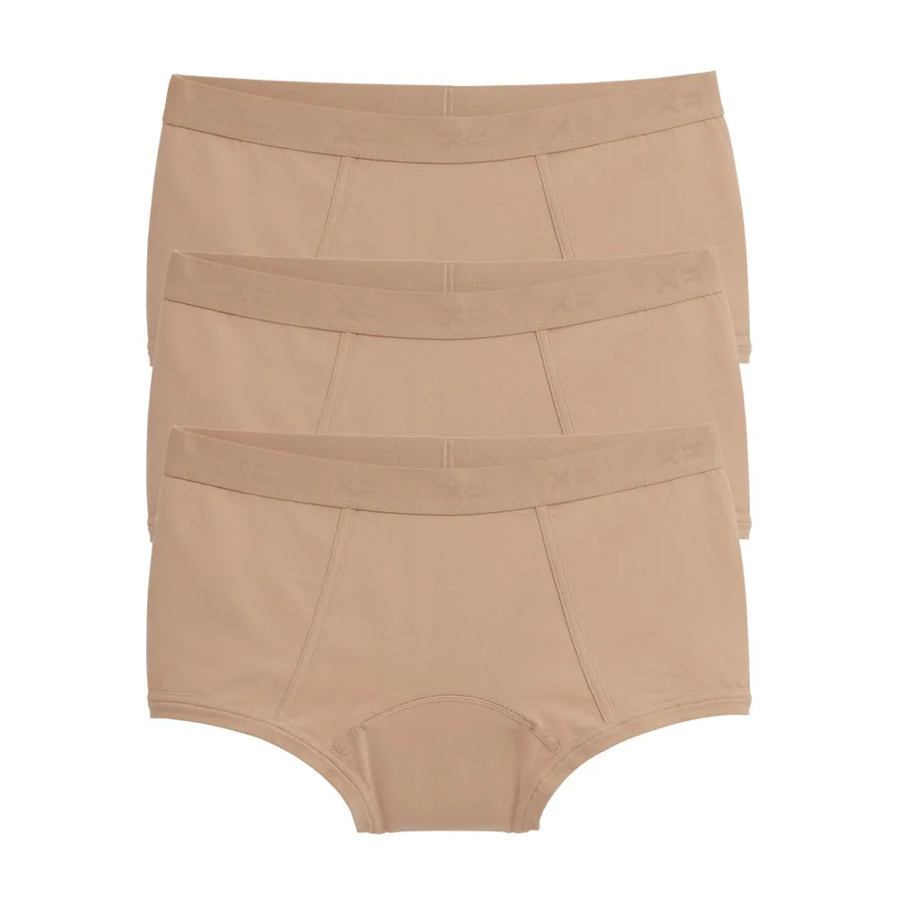 First Line Period Boy Shorts 3-Pack - Chai