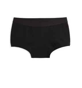 First Line Period Boy Shorts - X= Black