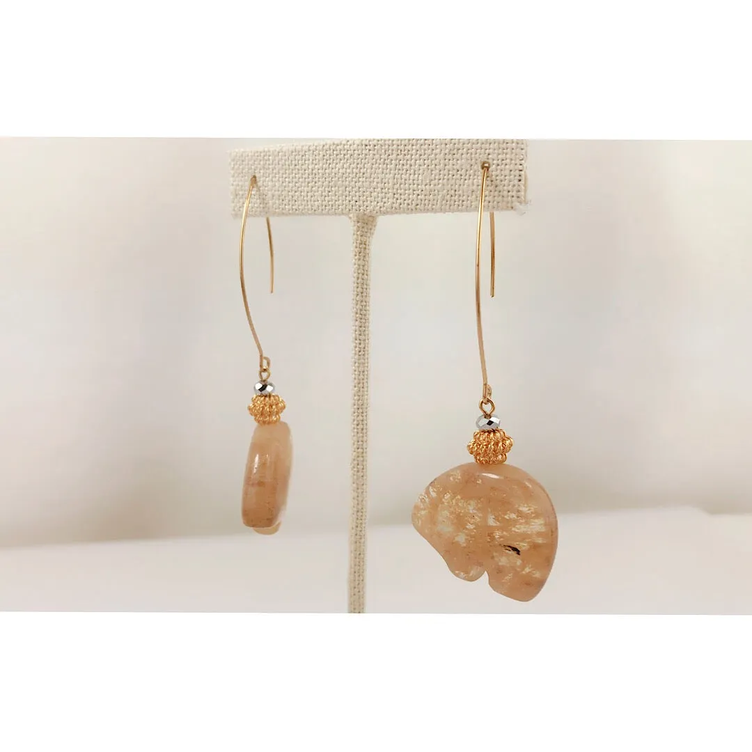 GoldiLocks and Glass Bear Earring