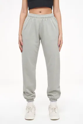 Grace High Waisted Sweat Pants Vintage Washed Quiet Gray