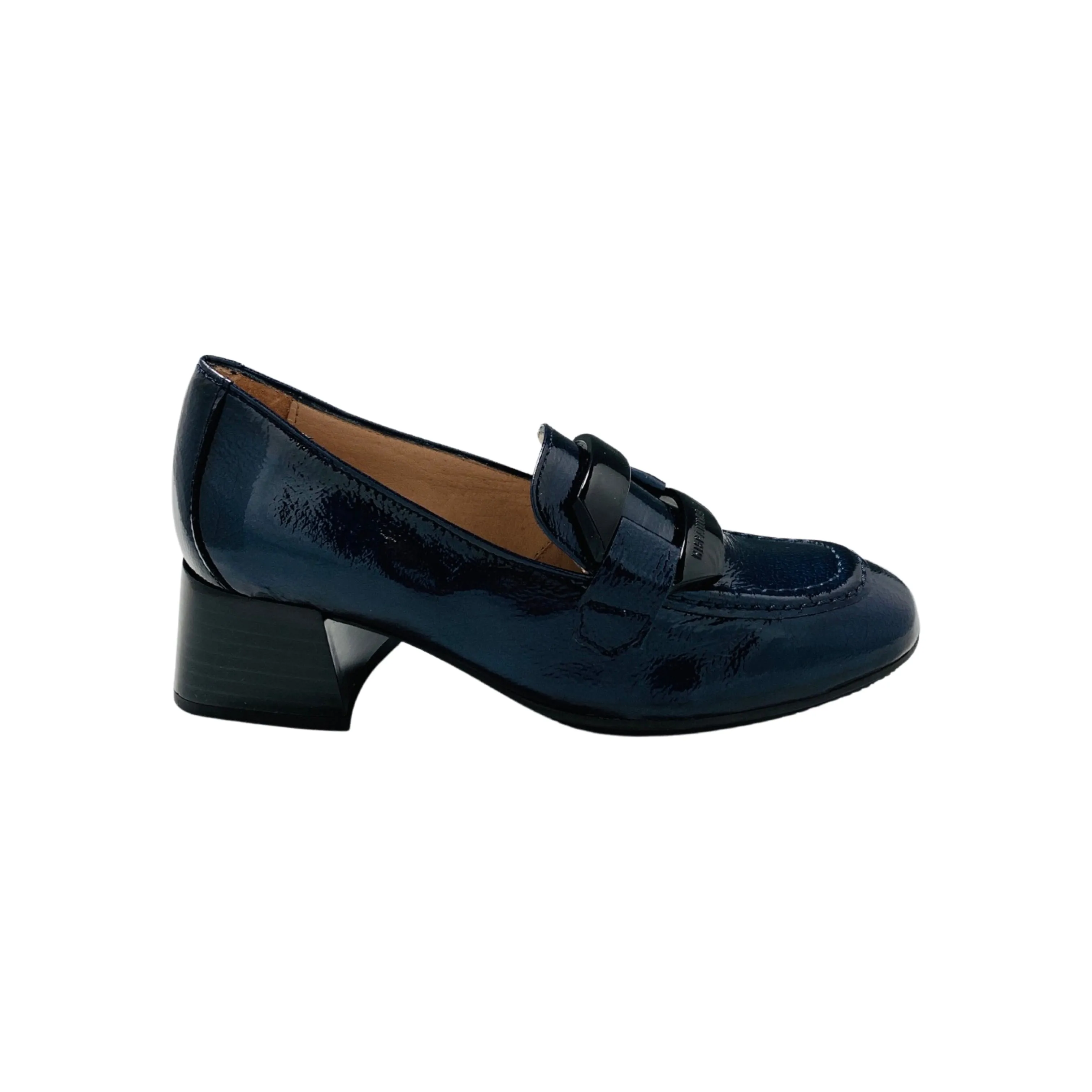 HI232570 Etna Navy Patent Low Heel Loafer on