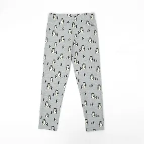 Imported All-Over Printed Grey Soft Cotton Legging For Girls 9-12 MONTH - 3-4 YRS (LE-11558)