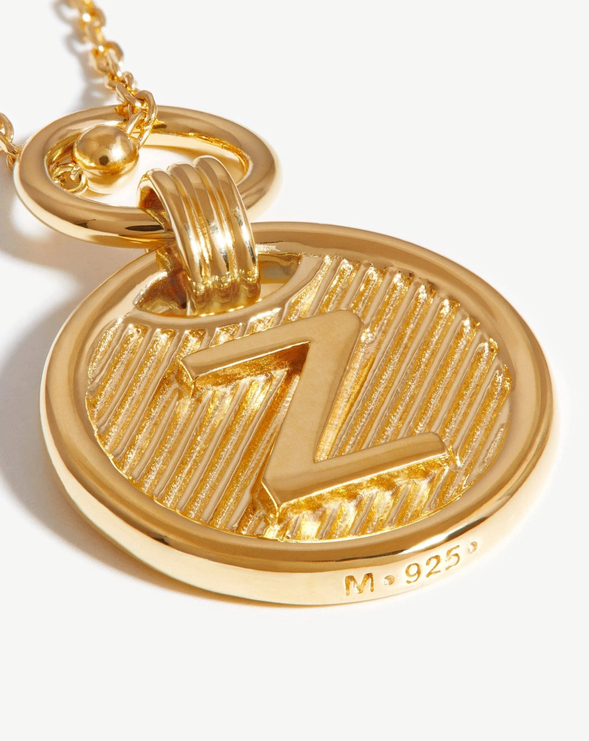 Initial Pendant Necklace - Initial Z | 18ct Gold Plated Vermeil