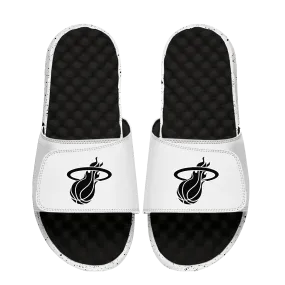 Islide Miami HEAT Logo Black & White Sandals