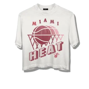 Junk Food Miami HEAT Women's Crop Tee