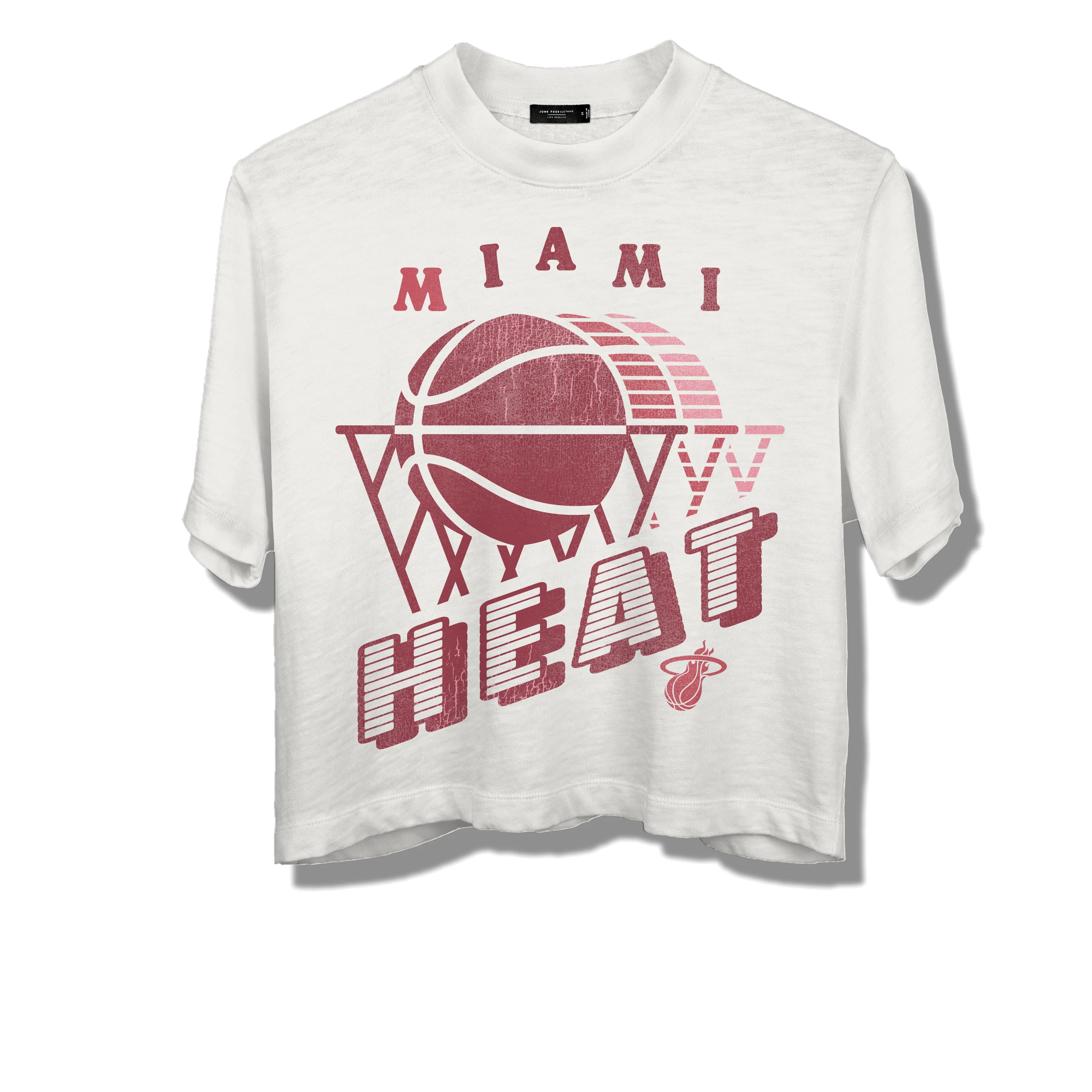 Junk Food Miami HEAT Women's Crop Tee