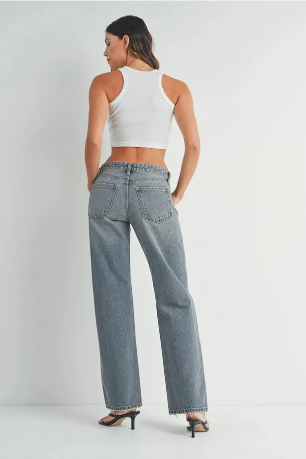 Just Black Denim - Tint Relaxed Straight Leg Denim | Vintage Light