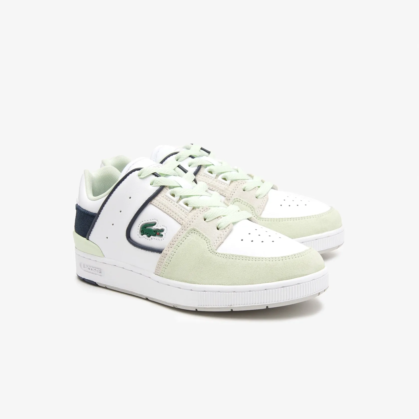 Lacoste CourtCage white green